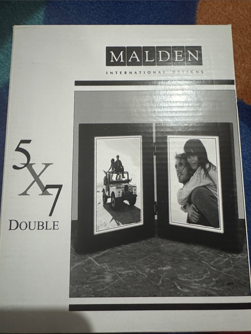 Malden Double 5x7 Photo Frame in Black